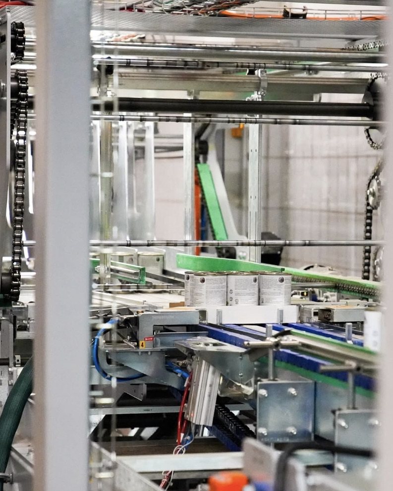 Abfüllanlage in der Tackenberg-Produktion